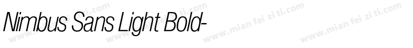 Nimbus Sans Light Bold字体转换